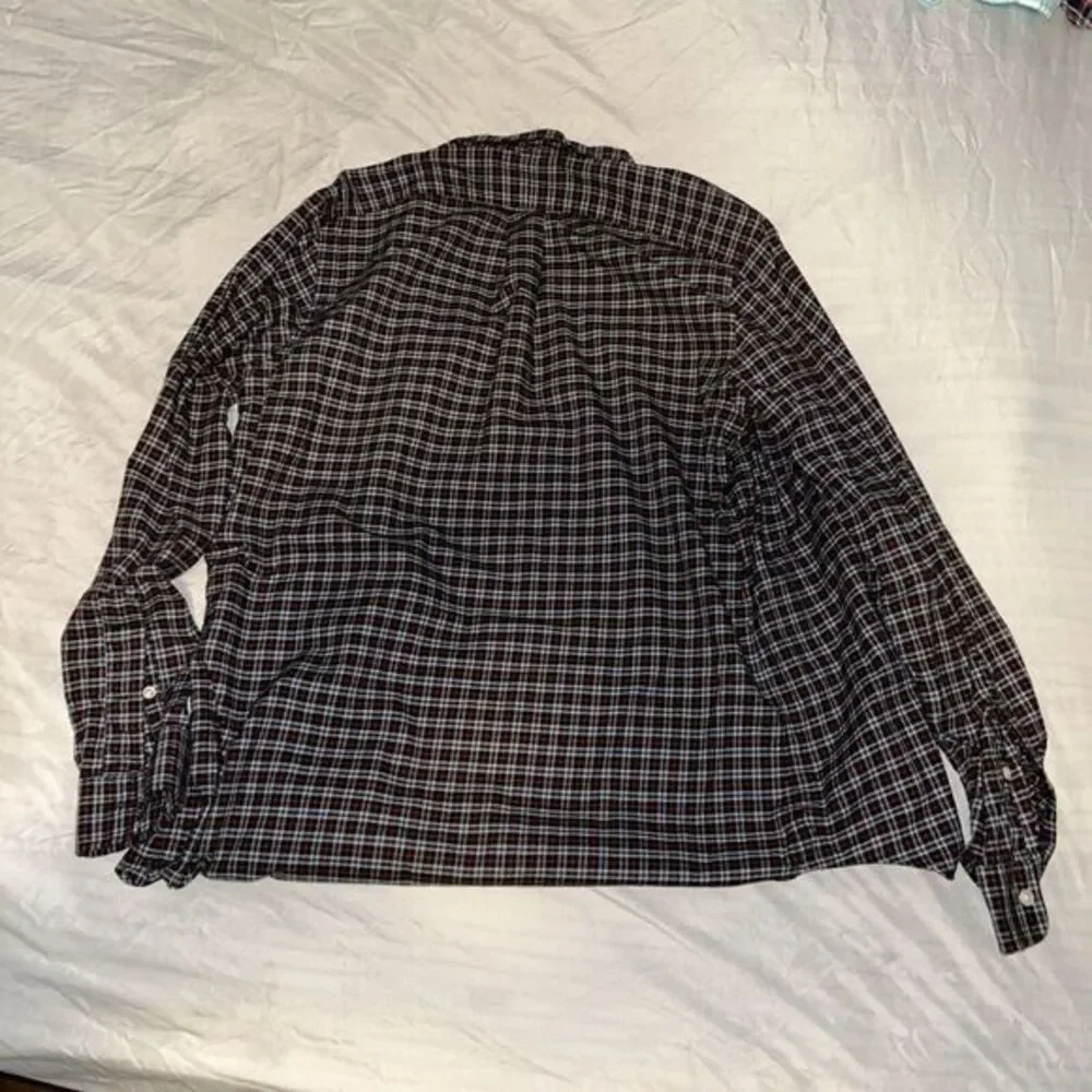 Ralph Lauren Shirt Men Small Red Blue‎ Plaid Flannel Button Down Pony Preppy